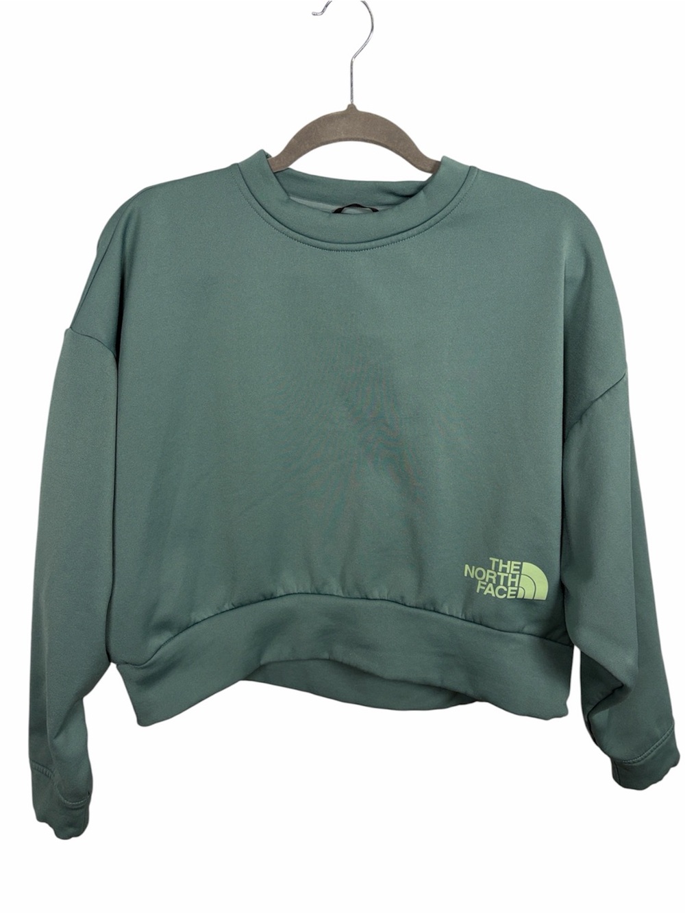 The North Face Women’s Cropped Crewneck Sweatshirt Green Size S